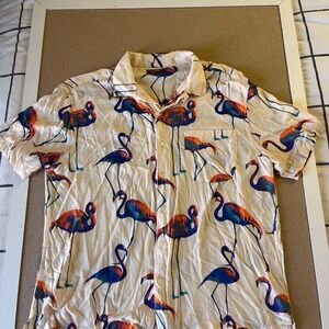 L Arizona Jean Company Men's Flamingo Button Down